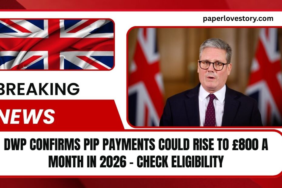 DWP Confirms PIP Payments Could Rise To £800 A Month In 2026 – Check Eligibility