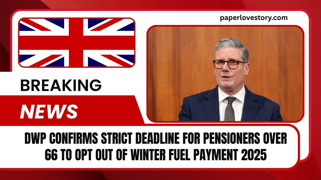 DWP Confirms Strict Deadline For Pensioners Over 66 To Opt Out Of Winter Fuel Payment 2025