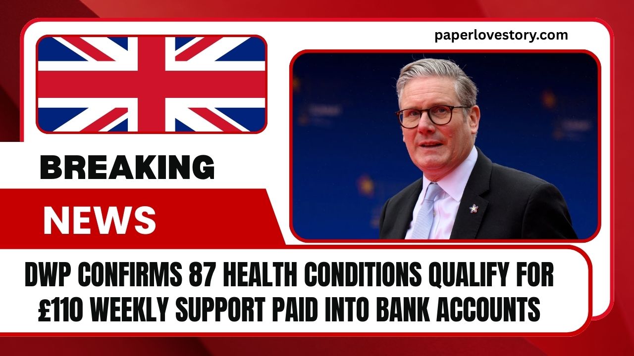 DWP Confirms 87 Health Conditions Qualify For £110 Weekly Support Paid Into Bank Accounts