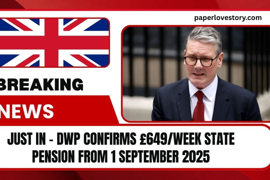 Just In - DWP Confirms £649/Week State Pension From 1 September 2025 – Big Boost For UK Seniors Over 60